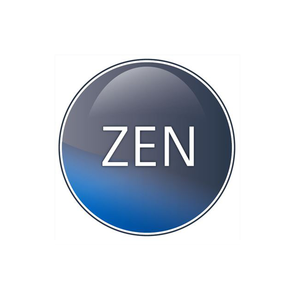 Logo du logiciel ZEISS ZEN Blue pour la microscopie