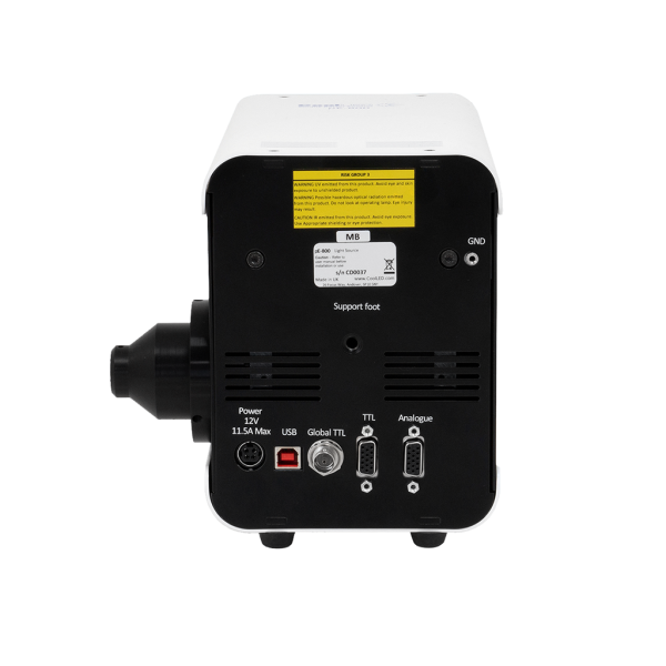 Connectiques de la source de fluorescence CoolLED pE-800