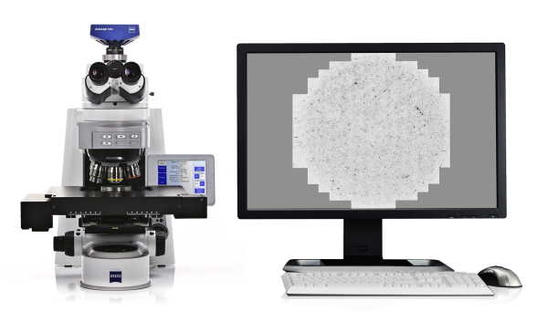 ZEISS AxioImager pour l'analyse de particules lors d'inspection de propreté